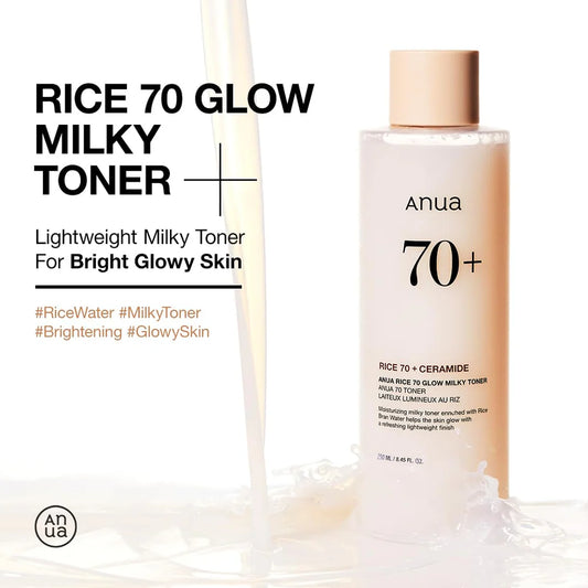 ANUA RICE 70 GLOW MILKY TONER